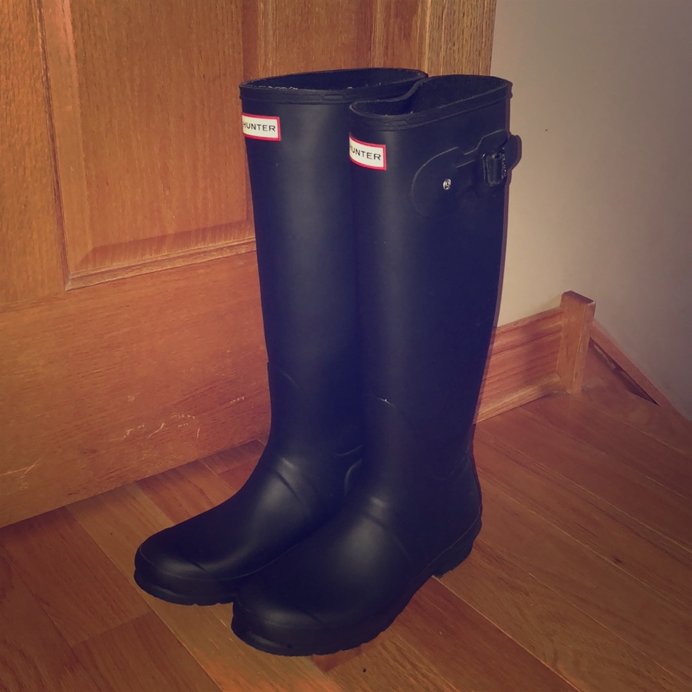 Tall Black Hunter Boots!